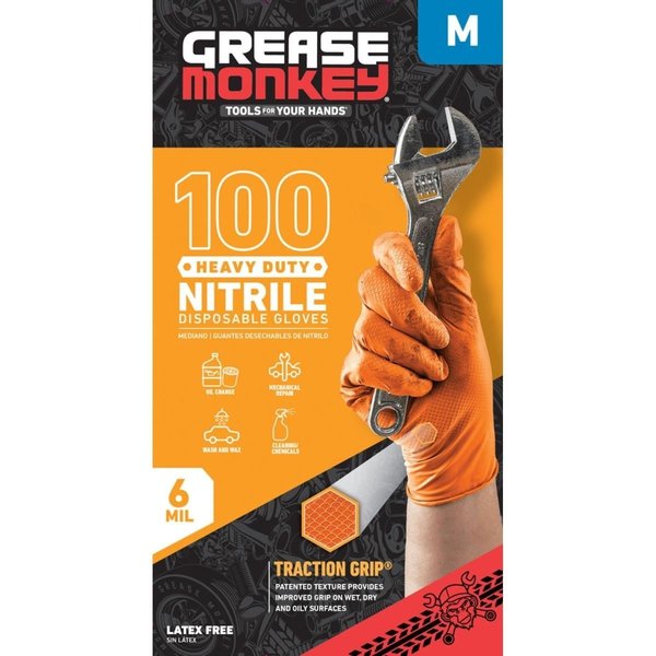 Big Time Products Nitrile Disposable Gloves, Nitrile, M BTP23901-110